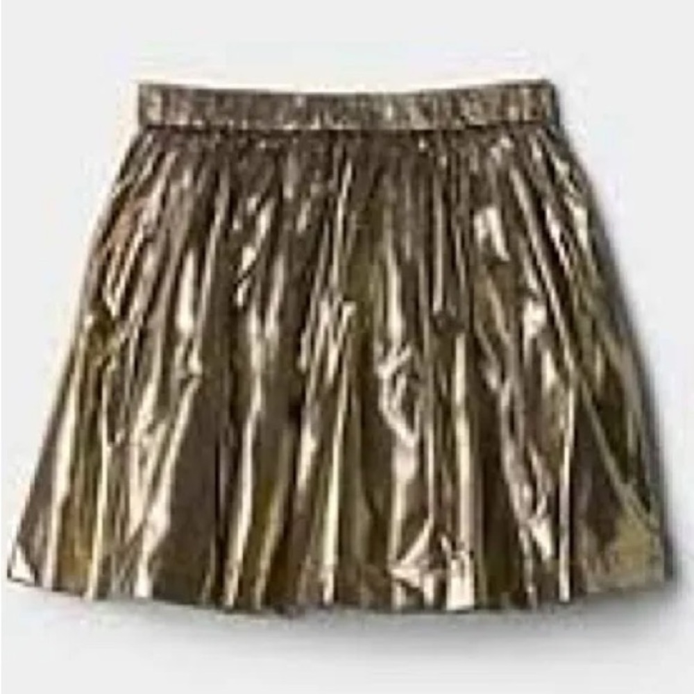 Gap Kids Metallic Pleated Skirt EUC